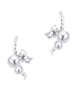 Classic Pearl Silver Stud Earring STS-6082